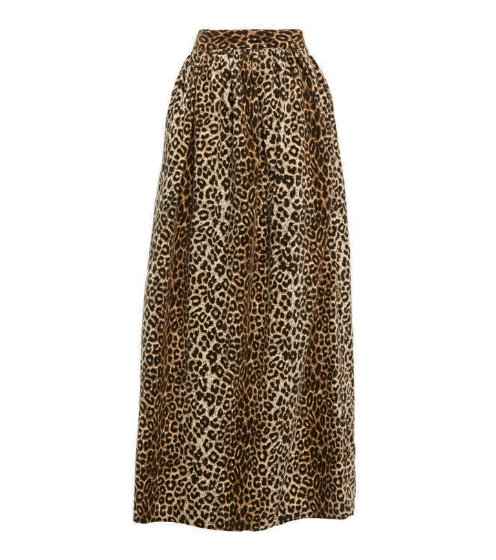 Photo: Visvim - Leopard-print cotton-blend midi skirt