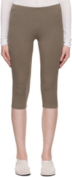SKIMS Taupe Smooth Layers Capri Leggings
