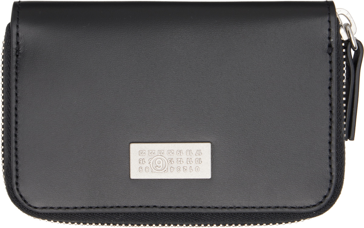 MM6 Maison Margiela Black Numeric Signature Wallet MM6 Maison Margiela