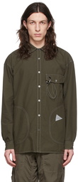 and wander Khaki Cotton Shirt