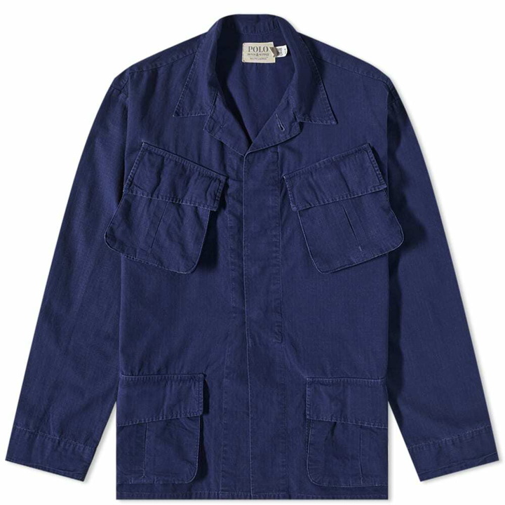 Photo: Polo Ralph Lauren Men's Jungle Overshirt in Newport Navy