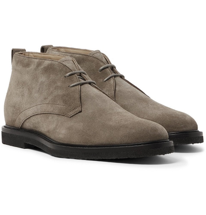 Photo: Tod's - Suede Desert Boots - Taupe