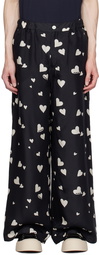 Marni Black Hearts Trousers