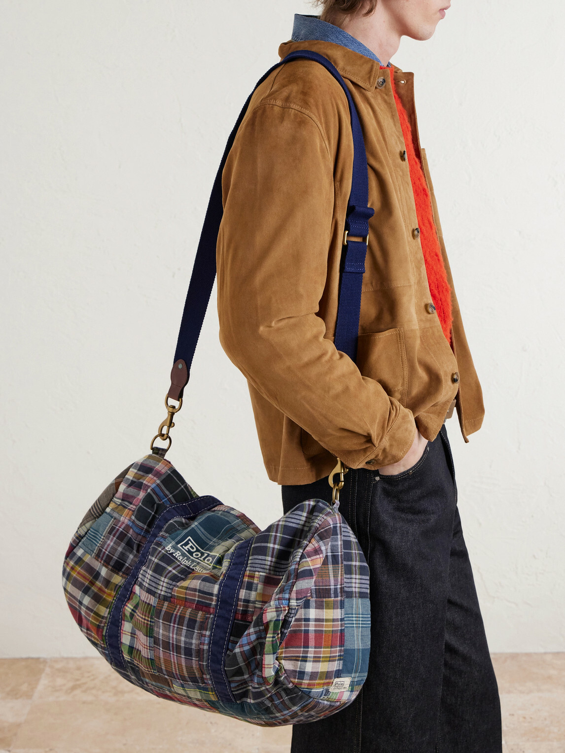 Polo Ralph Lauren - Large Patchwork Checked Cotton-Madras Duffle Bag