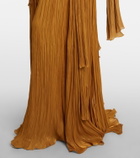 Marmar Halim Peplum ruched gown