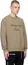 Undercoverism Beige Embroidered Sweatshirt