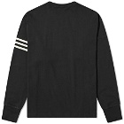 Adidas Men's Long Sleeve Neuclassics T-Shirt in Black/Wonder White