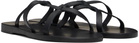 Ancient Greek Sandals Black Egopi Sandals