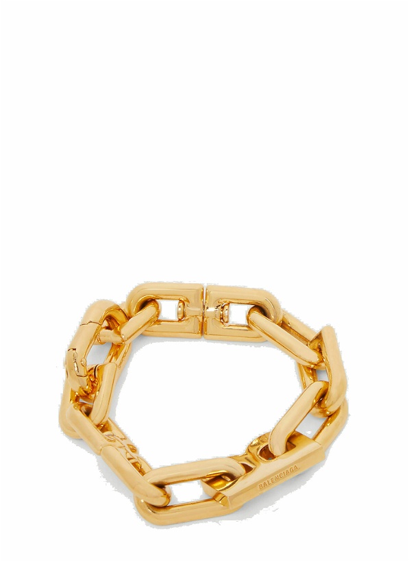 Photo: B Chain Thin Bracelet in Gold
