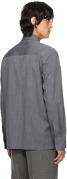 Jil Sander Gray Wool Shirt
