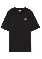 Malbon Bermuda Logo-print Cotton T-shirt Black