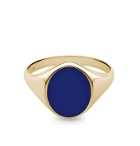 Miansai - Heritage Gold-Plated and Enamel Signet Ring - Gold