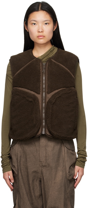Photo: Entire Studios Brown Fluffy Vest