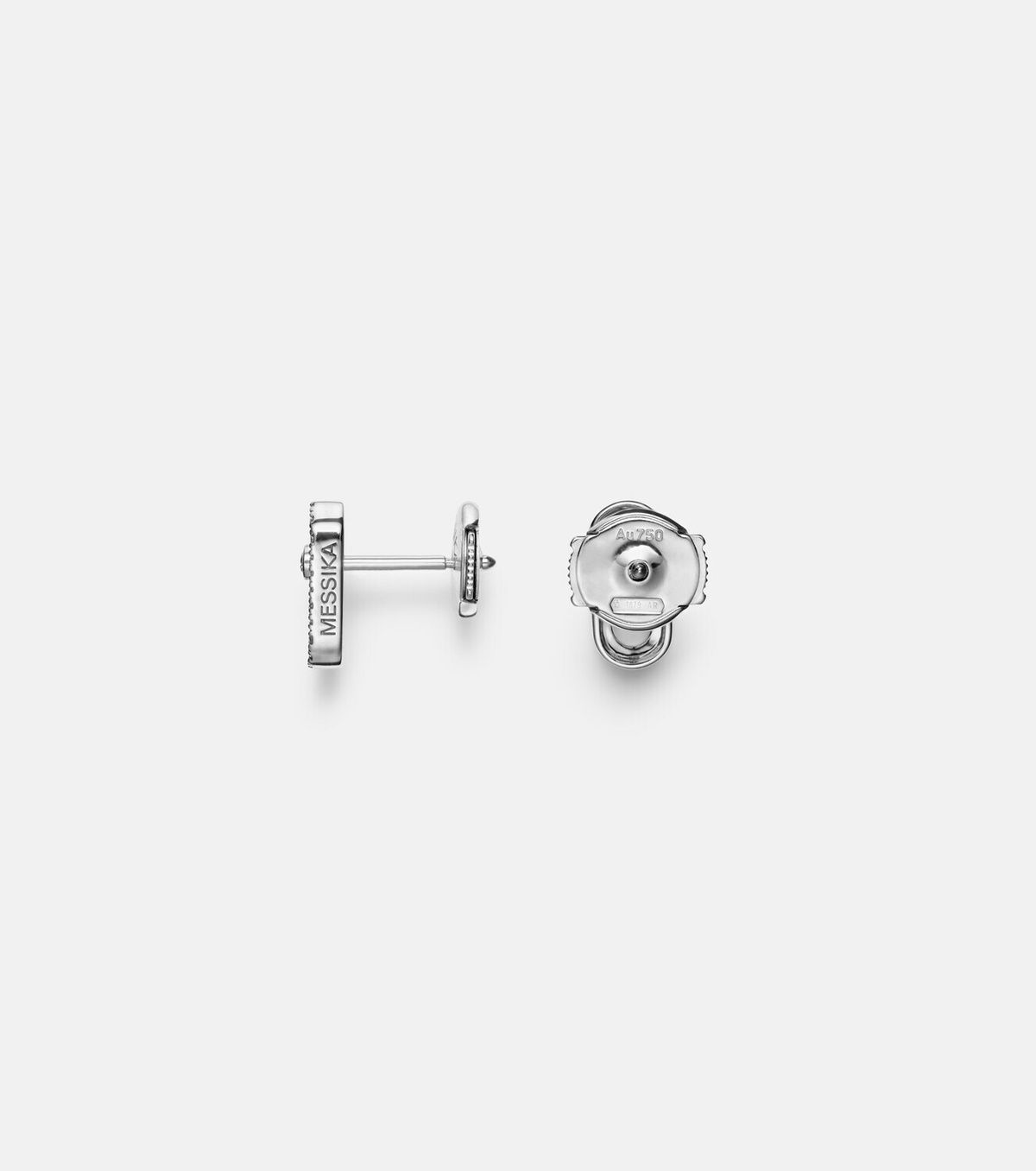 Messika Move Uno 18kt white gold earrings with diamonds