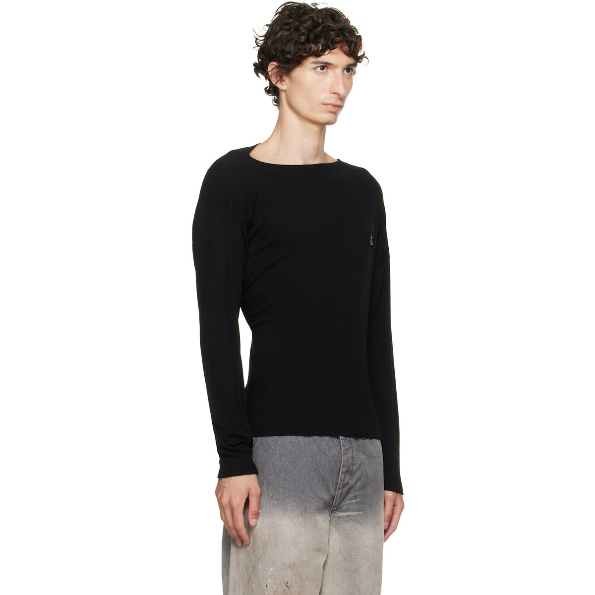 Vivienne Westwood Black Long Sleeve Hebo T-shirt