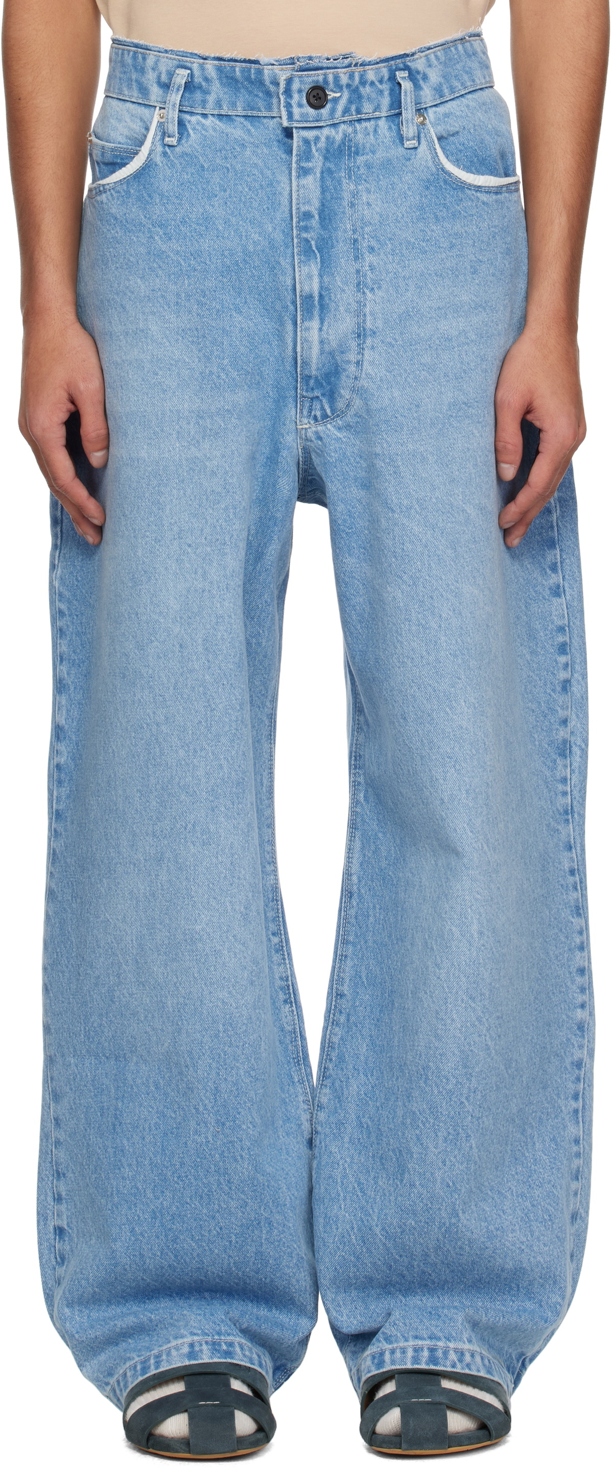 Camiel Fortgens Blue Washed Denim Jeans