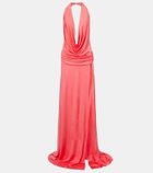 The New Arrivals Ilkyaz Ozel Tanit draped satin gown