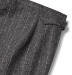 Husbands - Delon Slim-Fit Pinstriped Wool Suit Trousers - Gray