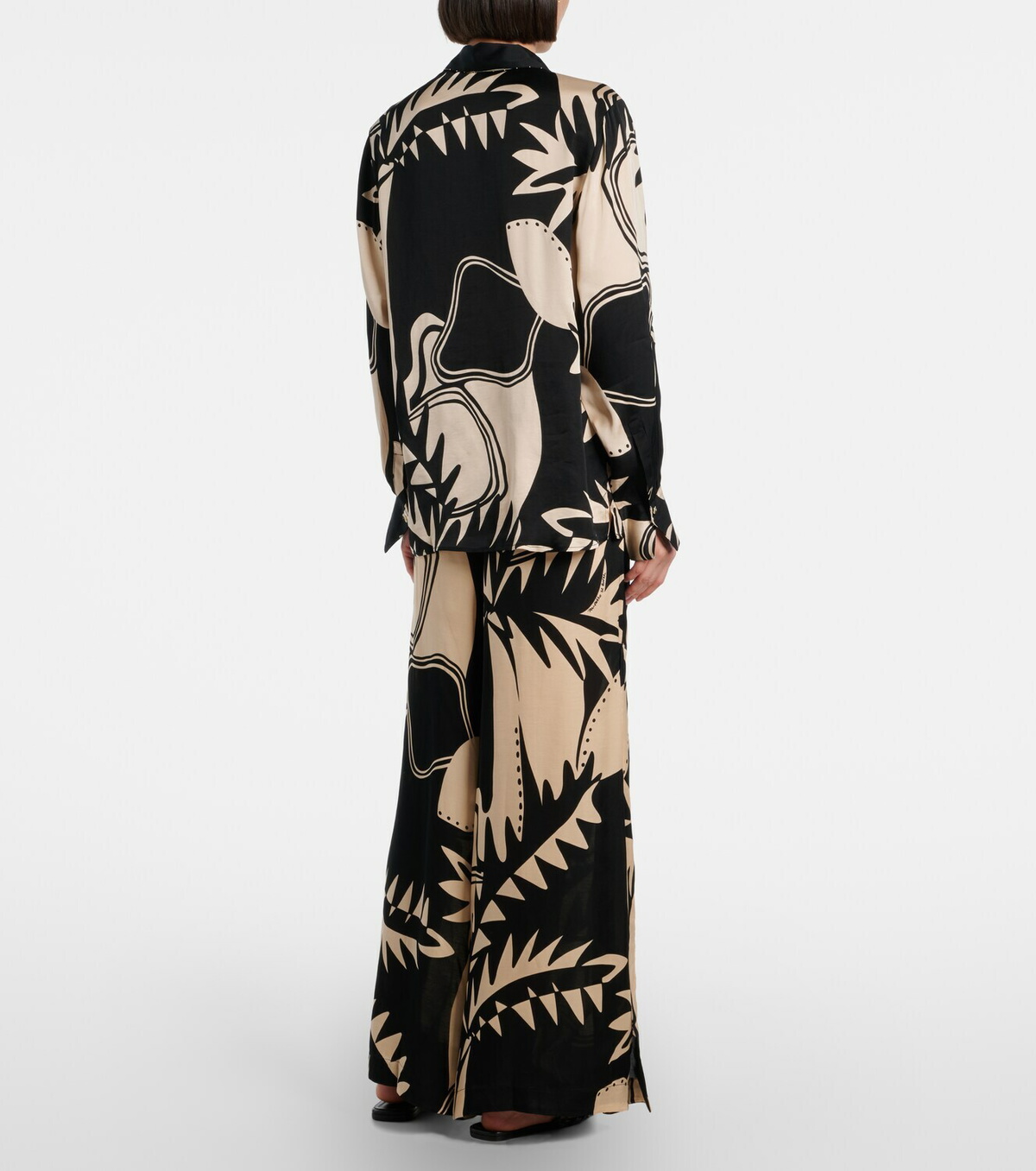 Poupette St Barth Clea printed high-rise wide-leg pants