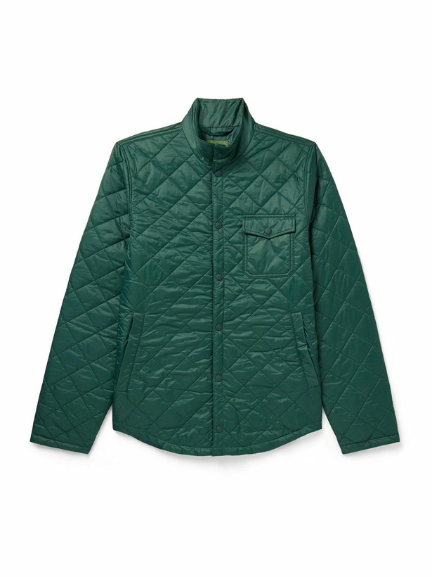 Photo: Sid Mashburn - Traveler's Slim-Fit Quilted Nylon Cashpad Jacket - Green