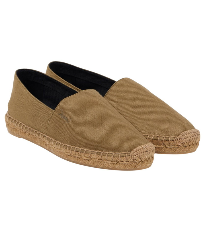 Photo: Saint Laurent Cassandre cotton gabardine espadrilles