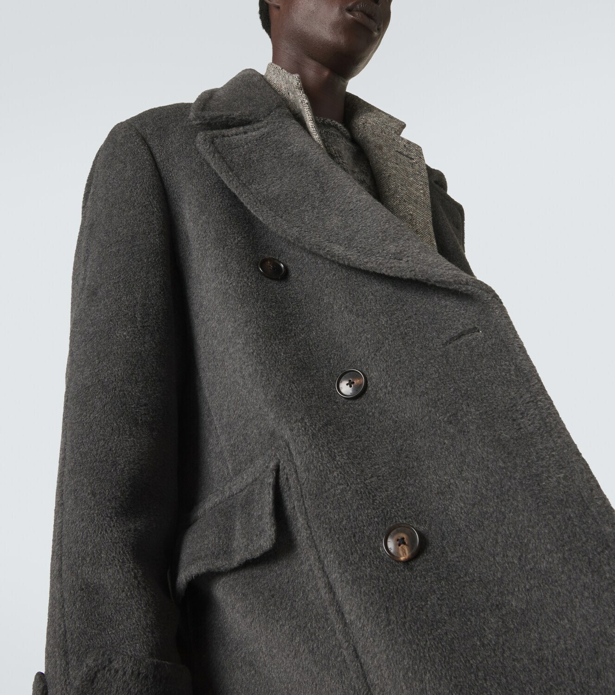 Umit Benan Gianni alpaca and wool coat