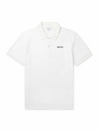 McQueen - Logo-Embroidered Cotton-Piqué Polo Shirt - White