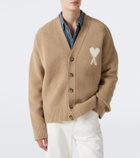 Ami Paris Ami de Cœur wool-blend cardigan