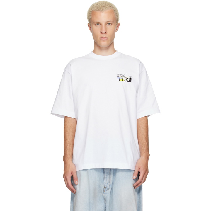 Photo: Off-White White Industrial Arrow Skate T-shirt