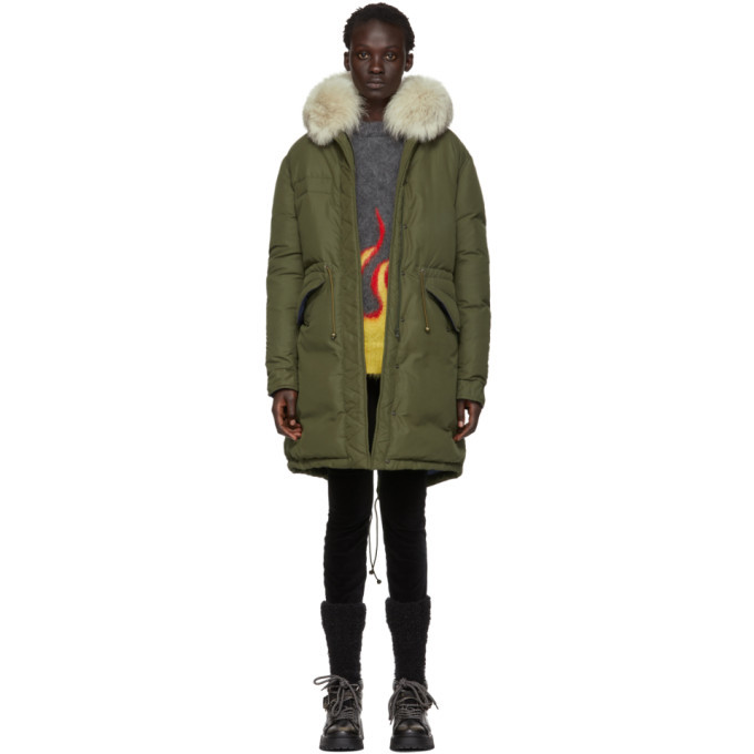 Photo: Mr and Mrs Italy Green and Beige Down Soft Touch Jacket