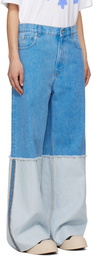Marni Blue Wide Leg Jeans