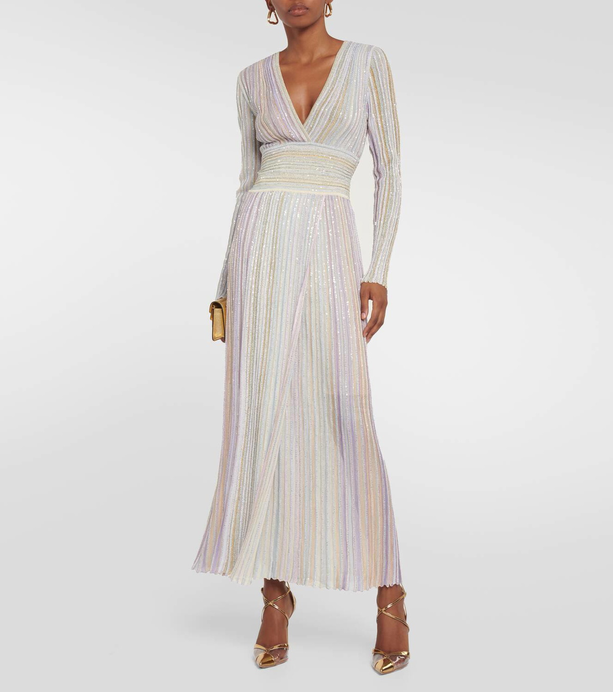 Missoni Sequined lame maxi dress