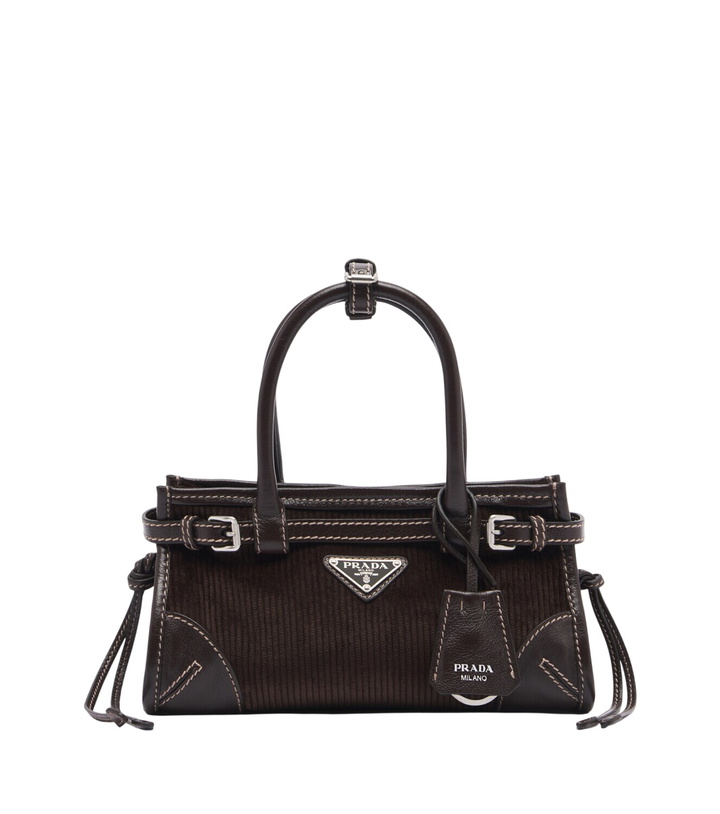 Photo: Prada Prada Bonnie Small corduroy top-handle bag