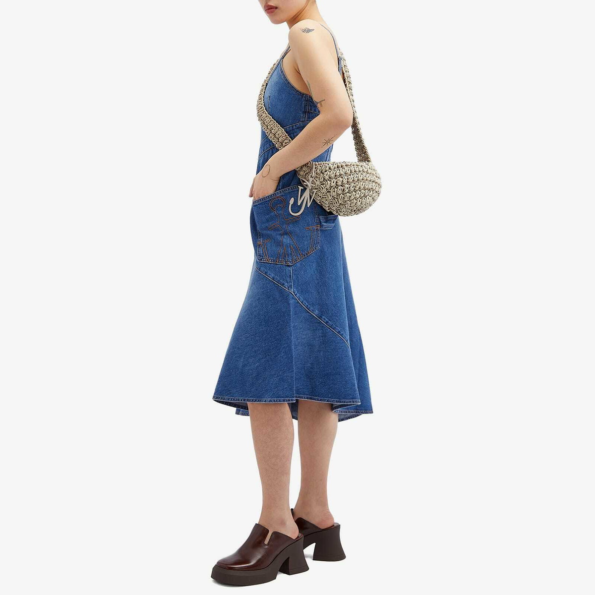 JW Anderson Women's Popcorn Sling Bag in Grey JW Anderson