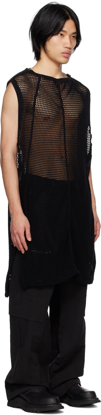 Julius Black Vented Tank Top Julius