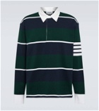 Thom Browne Striped cotton polo shirt