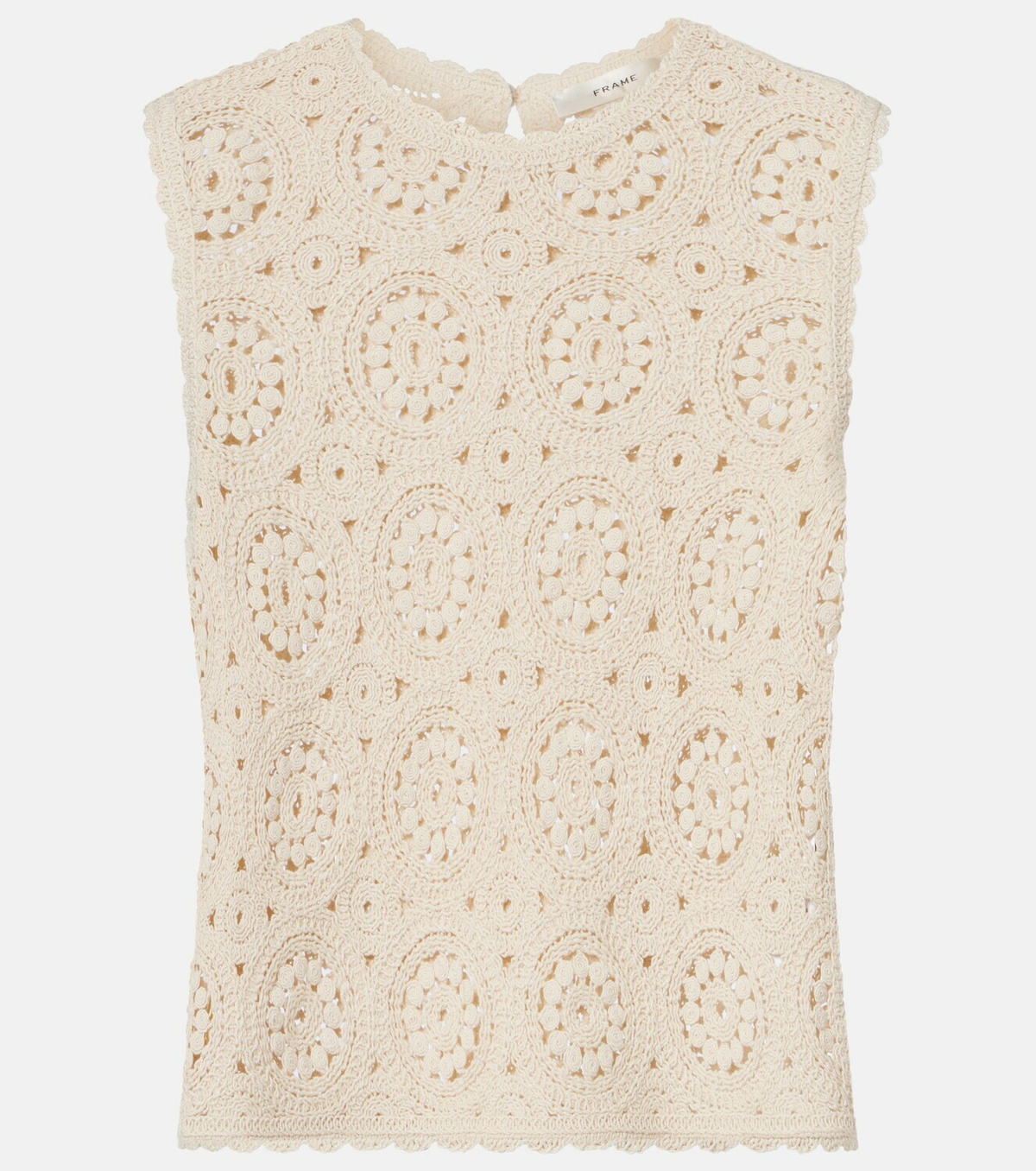 Frame The Crochet cotton top