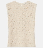 Frame The Crochet cotton top
