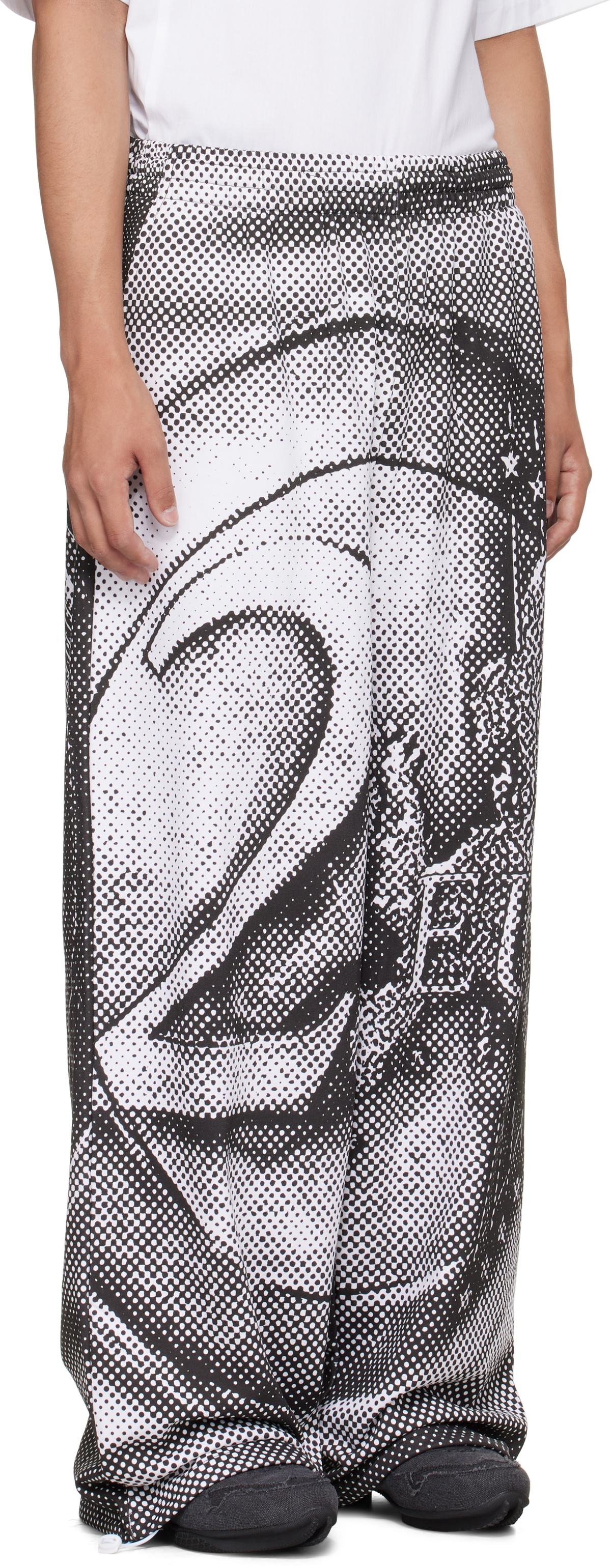Gerrit Jacob Black & White Printed Sweatpants