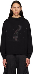 We11done Black Teddy Bear Sweatshirt