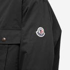 Moncler Men's Cotton Gabardine Overshirt in Black