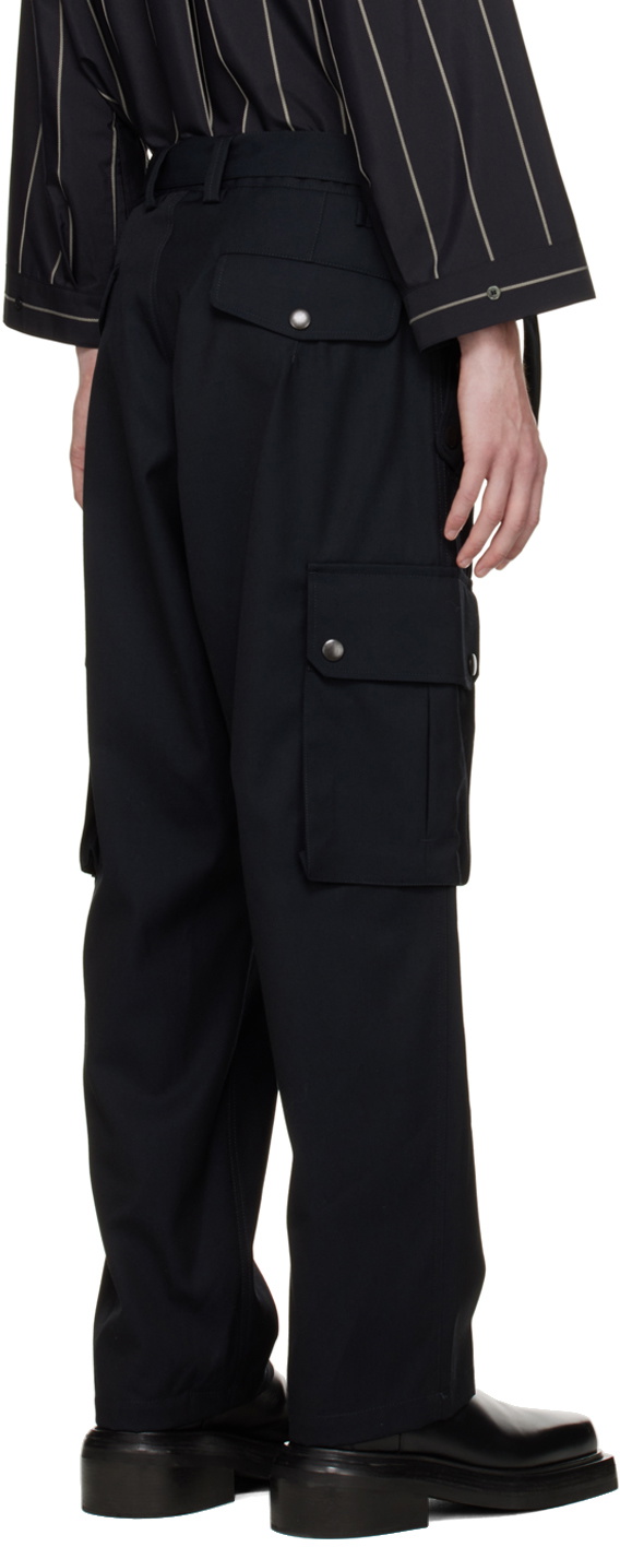 rito structure Black Work Cargo Pants rito structure