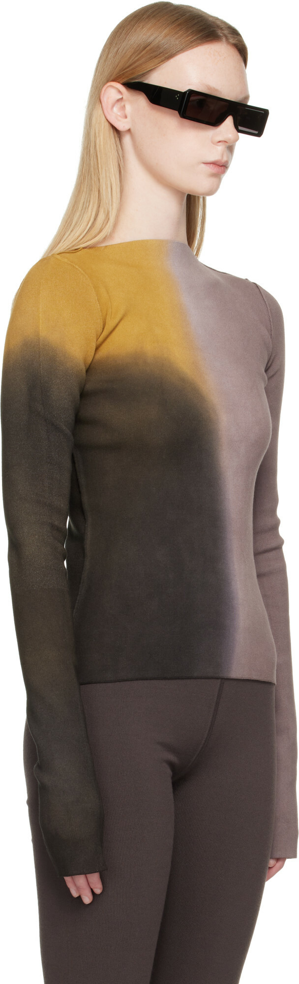 Rick Owens Multicolor Tower Tight LS T-shirt