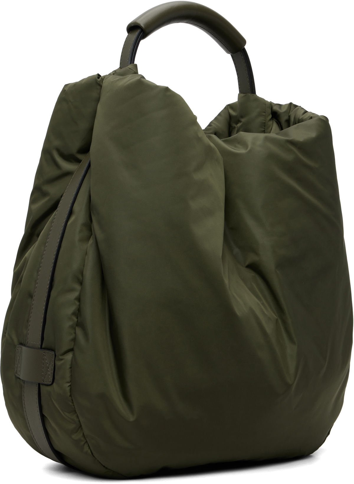 Moschino Khaki 'Handle Me' Medium Bag