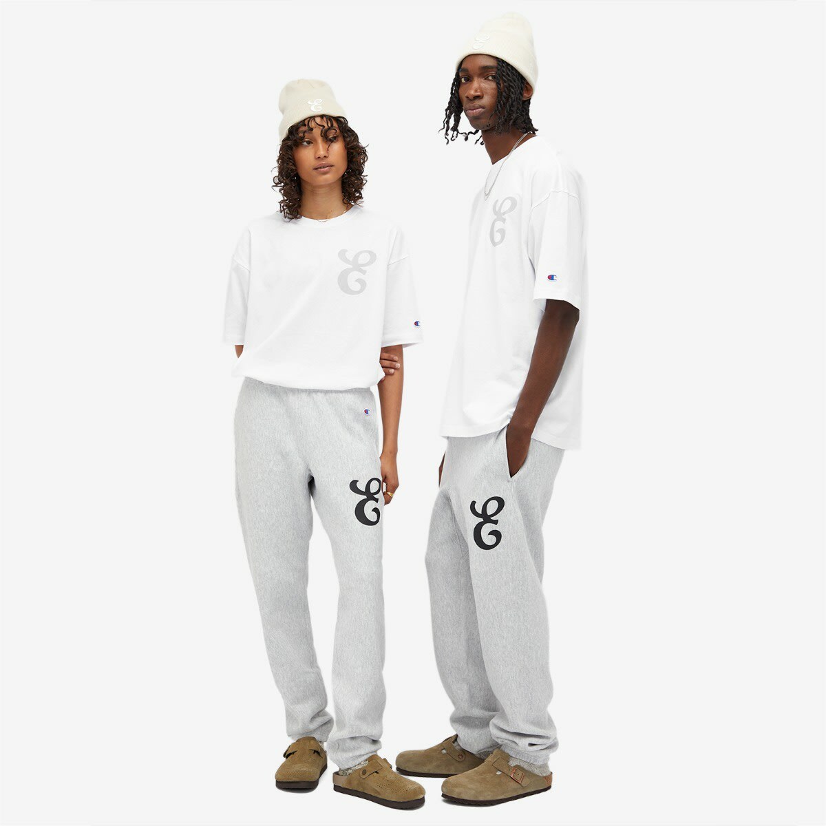 Champion Men's for E by END. Sweat Pants in Grey Marl