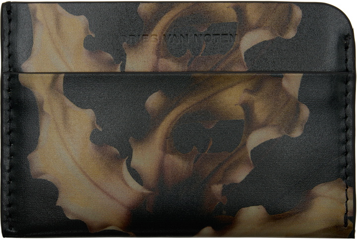 Photo: Dries Van Noten Black & Khaki Leather Card Holder