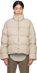 Rick Owens Taupe Moncler Edition Cyclopic Down Jacket