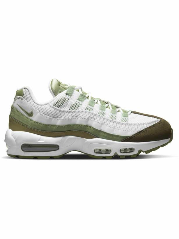 Photo: Nike - Air Max 95 Suede and Mesh Sneakers - White