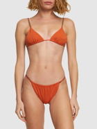 SAINT LAURENT Nylon Triangle Bikini Top
