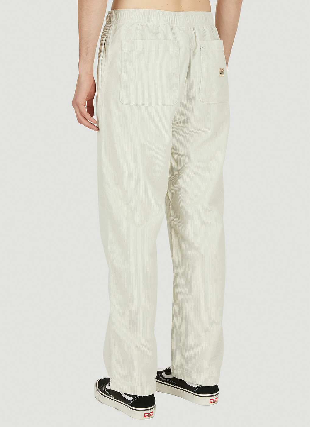 Wale Cord Beach Pants in Cream Stussy